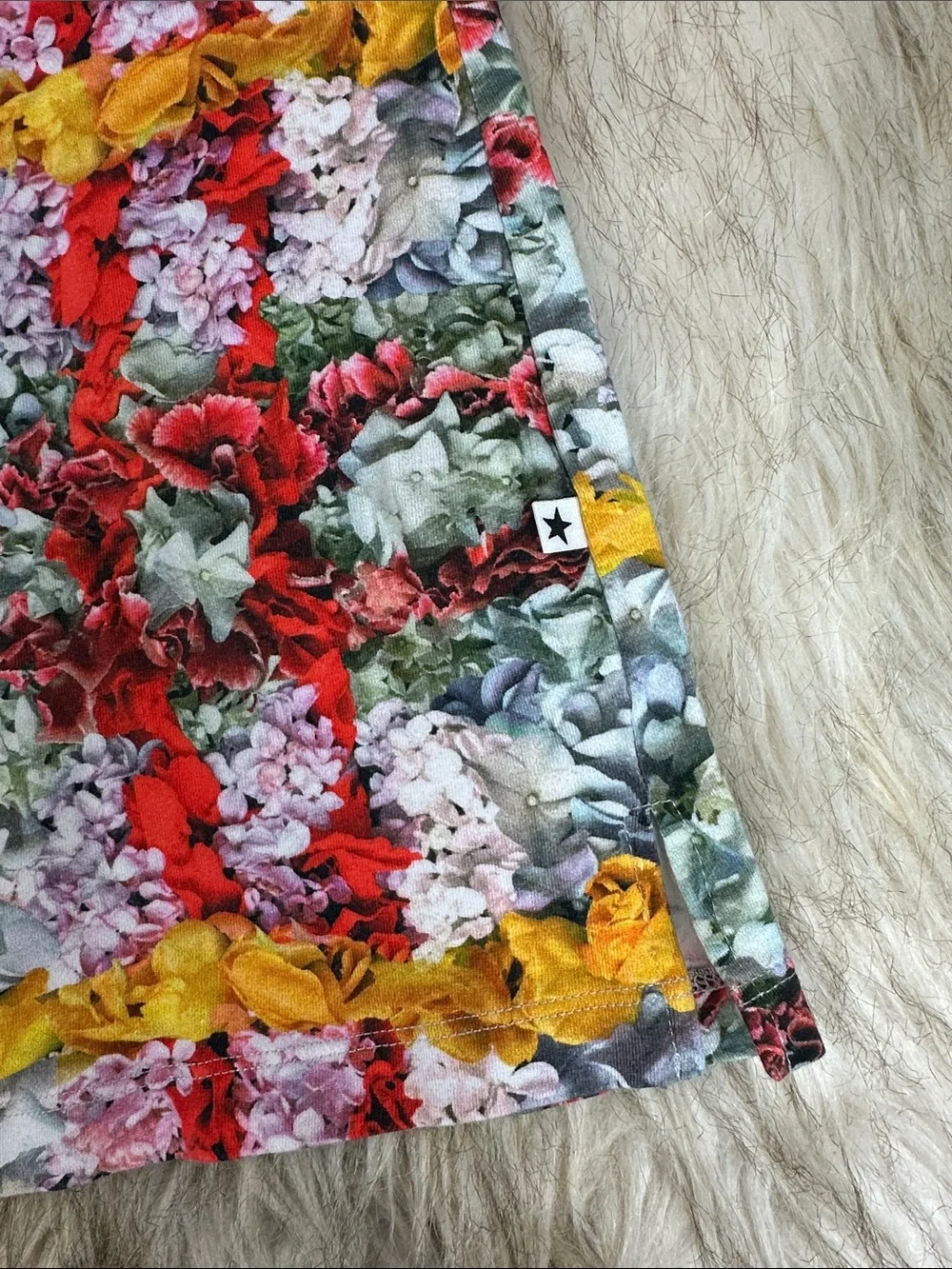 Molo Camilla Floral Print Dress Girls Size 5-6 110/116